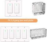 Smart Switch, WiFi Smart Light Switch Compatible with Amazon Alexa and Google Home, Neutral Wire Needed, with Remote Control, Timing Schedule, No hub Required MK36 (1Pack) - Image 3