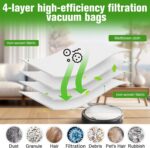 20 pack Replacement Vacuum Bags Compatible with irobot Roomba i3, i3+,i7, i7+, j7, j7+,i7plus, i4, i4+,i6, i6+, i8, i8+,s9, s9+, s9plus,I & S & J Series Automatic Dirt Disposal Bag…… - Image 4
