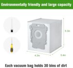 20 pack Replacement Vacuum Bags Compatible with irobot Roomba i3, i3+,i7, i7+, j7, j7+,i7plus, i4, i4+,i6, i6+, i8, i8+,s9, s9+, s9plus,I & S & J Series Automatic Dirt Disposal Bag…… - Image 7