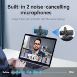 4K Webcam for PC, 4K UHD USB Webcam with Microphone, Auto Focus, Low Distortion, Privacy Cover, PC Camera w/Tripod Stand for Zoom, Skype, Teams, Laptop, Conferencing, Calling, NewEye 60 - Image 4