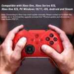 Need to Upgrade Wireless for Xbox Controller, Gaming Controller for Xbox One S/X/Xbox Series X/S/iOS/Android/PC/Steam, with Multi Touch Pad/Turbo/Dual Vibration/3.5mm Audio Jack Red - Image 3