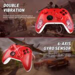 Need to Upgrade Wireless for Xbox Controller, Gaming Controller for Xbox One S/X/Xbox Series X/S/iOS/Android/PC/Steam, with Multi Touch Pad/Turbo/Dual Vibration/3.5mm Audio Jack Red - Image 5
