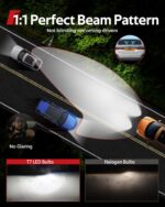 Torchbeam 9005/HB3 Bulbs T7 Series, 68,000LM 900% Ultra Brighter Light Bulbs, 6500K 9005 Light with High Speed Fan, 5Min Quick Installation Fog Light, 60000 Hours Lifelong, Pack of 2 - Image 4