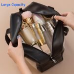 Travel Toiletry Bag for Women Men, Translucent Waterproof Travel Makeup Cosmetic Pouch Traveling Organizer for Toiletries, Cosmetic, Accessories CynynYxy (A-Black) - Image 7