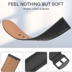 AK Leather Band for Amazfit GTR 4/ GTR 3 Pro, 22mm Quick-Release Adjustable Strap with Metal Buckle for Women Men, Soft Replacement Wristband for Amazfit GTR Smartwatches - Image 4