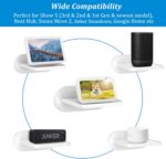 PlusAcc Wall Mount for Show 5 - Space-Saving Wall Stand Shelf Bracket Compatible with Google Nest Hub and Show 5 (3rd & 2nd & 1st Gen), Built-in Cable Management (White) - Image 3