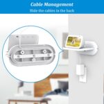 PlusAcc Wall Mount for Show 5 - Space-Saving Wall Stand Shelf Bracket Compatible with Google Nest Hub and Show 5 (3rd & 2nd & 1st Gen), Built-in Cable Management (White) - Image 5
