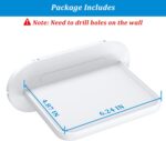 PlusAcc Wall Mount for Show 5 - Space-Saving Wall Stand Shelf Bracket Compatible with Google Nest Hub and Show 5 (3rd & 2nd & 1st Gen), Built-in Cable Management (White) - Image 6