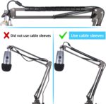 Yeti Nano Mic Boom Arm with Nano Pop Filter - Mic Suspension Boom Arm Stand and Windscreen Compatible with Blue Yeti Nano Microphone by YOUSHARES - Image 5