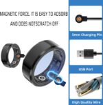 Magnetic Smart Ring Charger Cables - 2 Packs Universal Replacement Charger- 4 mm Suitable for Colmi, for R02 R09 R18 & More Devices with 1 Pin Port NOT for Oura Rings, NOT for Samsung Ring - Image 4