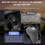 2 PCS Car Gear Shift Knob Cover, Anti-Slip Silicone Automotive Shift Lever Protective Cover, Universal Gear Shifter Stick Decoration Cover for Men Women, Car Accessories (Gray, Style 2) - Image 6