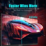 24 Inch Gaming Monitor with 165hz/144hz, IPS 1ms, FHD 1080p and HDR 10 | PC Computer Monitor with 105% sRGB, Bluelight Filter, 2 HDMI & 1 DP Port, Support Freesync and Wall Mounted - Image 3