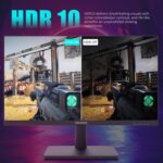 24 Inch Gaming Monitor with 165hz/144hz, IPS 1ms, FHD 1080p and HDR 10 | PC Computer Monitor with 105% sRGB, Bluelight Filter, 2 HDMI & 1 DP Port, Support Freesync and Wall Mounted - Image 5