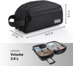 emissary Nylon Men's Toiletry Bag - Large Waterproof Shower Bag - Travel Toiletries Bag - Dopp Kitt for Men - Toiletry Bag for Men and Women - Shaving Bag for Men Travel (Black Water-Resistant) - Image 5