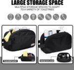 emissary Nylon Men's Toiletry Bag - Large Waterproof Shower Bag - Travel Toiletries Bag - Dopp Kitt for Men - Toiletry Bag for Men and Women - Shaving Bag for Men Travel (Black Water-Resistant) - Image 6