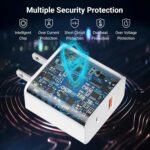 USB C Charger iPhone Charger Fast Charging 3Pack 20W PD+QC3.0 USB A Dual Port Wall Charger Block with 6FT USB C to Lightning Cable Compatible with iPhone 14 Pro Max/13Pro/12/11/XS/XR/X - Image 4