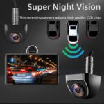 4 Pin Backup Camera Front/Rear View Camera with Great Night Vision IP68K Waterproof Reverse Camera for Truck Mirror Dash Cam HD 1080P Backup Camera for Car - Image 4
