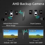 4 Pin Backup Camera Front/Rear View Camera with Great Night Vision IP68K Waterproof Reverse Camera for Truck Mirror Dash Cam HD 1080P Backup Camera for Car - Image 5