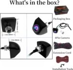 4 Pin Backup Camera Front/Rear View Camera with Great Night Vision IP68K Waterproof Reverse Camera for Truck Mirror Dash Cam HD 1080P Backup Camera for Car - Image 8