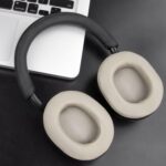 SOULWIT Cooling-Gel Replacement Earpads for Sony WH-1000XM5 (WH1000XM5) Noise Canceling Headphones, Ear Pads Cushions with High-Density Noise Isolation Foam, Added Thickness - Silver - Image 3