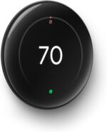 Google Nest Learning Thermostat (4th Gen, 2024) with Nest Temperature Sensor - Energy Saving Smart Thermostat with Adaptive Eco - Works with Alexa and Google Home App - Polished Obsidian - Image 3