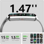 Health Fitness Tracker, Smart Watch with 24/7 Heart Rate and Blood Pressure Monitor, Activity Tracker with Blood Oxygen, 120 Sport Mode Waterproof Sleep Tracker for Women Men - Image 3