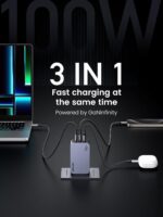 UGREEN Nexode Pro 100W USB C Charger, 3-Port GaN Compact Fast PPS Wall Charger for MacBook Pro/Air, Pixelbook, iPad, iPhone 16/15/14, Galaxy S24/S23, Pixel 9/8, Steam Deck and More - Image 4