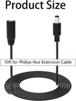 Power Cord for Philips Hue Play Bar Smart Light Bulb Accessory Replacement for Philips Hue Extension Cable 7820430U7 440400980001 S020XM2400083 10ft Cord - Image 3