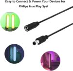 Power Cord for Philips Hue Play Bar Smart Light Bulb Accessory Replacement for Philips Hue Extension Cable 7820430U7 440400980001 S020XM2400083 10ft Cord - Image 7