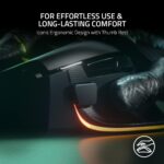 Razer Basilisk V3 Customizable Ergonomic Gaming Mouse: Fastest Gaming Mouse Switch - Chroma RGB Lighting - 26K DPI Optical Sensor - 11 Programmable Buttons - HyperScroll Tilt Wheel - Classic Black - Image 6