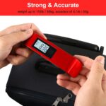 travel inspira Luggage Scale, Portable Digital Hanging Baggage Scale for Travel, Suitcase Weight Scale with Rubber Paint, 110 Pounds, Battery Included - Image 4