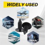 200PCS Car Plastic Trim Boot Rivets Push Clip Fastener, 6.4mm Hole Automotive Bumper Shield Fastener Clip, Push Pins Bumper Clips Fenders Retainers Screw for Auto Body - Image 7