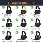 SOULWIT Cooling-Gel Replacement Earpads for Corsair Void/Void Pro/Void Elite/Surround Wired & Wireless RGB USB Gaming Headsets, Ear Pads Cushions with Ice Silk Fabric - Black - Image 3