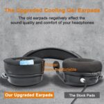 SOULWIT Cooling-Gel Replacement Earpads for Corsair Void/Void Pro/Void Elite/Surround Wired & Wireless RGB USB Gaming Headsets, Ear Pads Cushions with Ice Silk Fabric - Black - Image 4