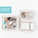 Bumkins Travel Bag, Toiletry, Baby, TSA Approved Pouch, Zip Bag, Quart Size Airline Compliant, Clear-Sided, Diaper Bag Organization, Makeup, Accessories, Set of 3 Sizes, Desert Boho - Image 4