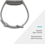 Fitbit Versa 2 Health & Fitness Smartwatch with Heart Rate, Music, Alexa Built-in, Sleep & Swim Tracking, Stone/Mist Grey, One Size (S & L Bands Included) - Image 4