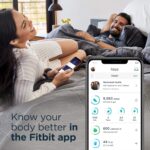 Fitbit Versa 2 Health & Fitness Smartwatch with Heart Rate, Music, Alexa Built-in, Sleep & Swim Tracking, Stone/Mist Grey, One Size (S & L Bands Included) - Image 10