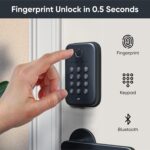 Wyze Auto-Lock Bolt, Fingerprint Keyless Entry Door Smart Bluetooth Deadbolt Replacement, Backlit Keypad, IPX5 Weatherproof, in-App History and Scheduled Access, BHMA, UL 20-Min Fire Rated - Image 3