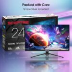 Sceptre IPS 24” Gaming Monitor 165Hz 144Hz Full HD (1920 x 1080) FreeSync Eye Care FPS RTS DisplayPort HDMI Build-in Speakers, Machine Black 2020 (E248B-FPT168),IPS 24" 165Hz - Image 6