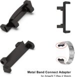 Lijinlan Metal Watch Band Adapter Fit for Amazfit T-Rex 2 Watch Connector with Screw Rod Link Bar Screwdrivers Remove Tool Clasp Connect 22mm Strap for Amazfit T-Rex2 Accessory - Image 3