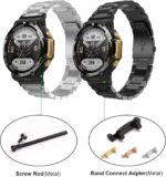 Lijinlan Metal Watch Band Adapter Fit for Amazfit T-Rex 2 Watch Connector with Screw Rod Link Bar Screwdrivers Remove Tool Clasp Connect 22mm Strap for Amazfit T-Rex2 Accessory - Image 5