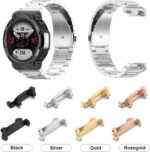 Lijinlan Metal Watch Band Adapter Fit for Amazfit T-Rex 2 Watch Connector with Screw Rod Link Bar Screwdrivers Remove Tool Clasp Connect 22mm Strap for Amazfit T-Rex2 Accessory - Image 7