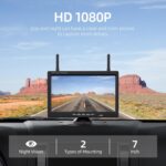 eRapta Wireless Backup Camera 7 Inch Rear View Monitor Kit HD 1080P Easy Installation 2 Channels Waterproof Night Vision Reverse Cam for Camper Van Truck Trailer AWT7 - Image 5