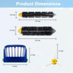 Replacement Parts for irobot Roomba 694 676 675 692 677 671 610 690 680 660 650 620 645 655 635 614 595 585 564 589 536 Robot Vacuum,3 Bristle & 3 Beater Brush,10 Filter,10 Side Brush - Image 6