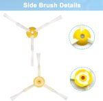 Replacement Parts for irobot Roomba 694 676 675 692 677 671 610 690 680 660 650 620 645 655 635 614 595 585 564 589 536 Robot Vacuum,3 Bristle & 3 Beater Brush,10 Filter,10 Side Brush - Image 7