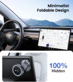 VICSEED Tesla Phone Mount【Strongest Magnet Power】MagSafe Car Mount for Tesla Model 3 Model Y, Foldable Hidden Phone Holder Fit for All Phone, Tesla Model 3 Accessories - Image 3