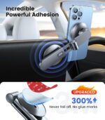 VICSEED Tesla Phone Mount【Strongest Magnet Power】MagSafe Car Mount for Tesla Model 3 Model Y, Foldable Hidden Phone Holder Fit for All Phone, Tesla Model 3 Accessories - Image 4