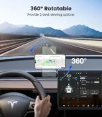 VICSEED Tesla Phone Mount【Strongest Magnet Power】MagSafe Car Mount for Tesla Model 3 Model Y, Foldable Hidden Phone Holder Fit for All Phone, Tesla Model 3 Accessories - Image 7