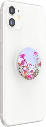 ​​​​PopSockets Phone Grip with Expanding Kickstand, Adhesive Grip - Fuschia Bloom - Image 4