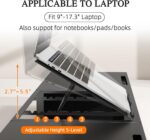 WESTREE Monitor Stand Riser with Adjustable Laptop Stand Riser, Steel Frame Dual Monitor Stand with Two Drawers for 2 Monitors, Desktop Oraganizer Stand for Computer,Laptop,Screen - Image 3